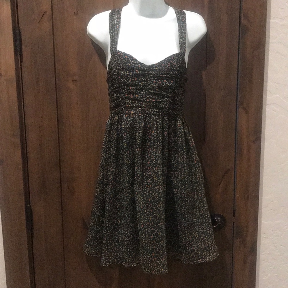 Chiffon floral print summer dress